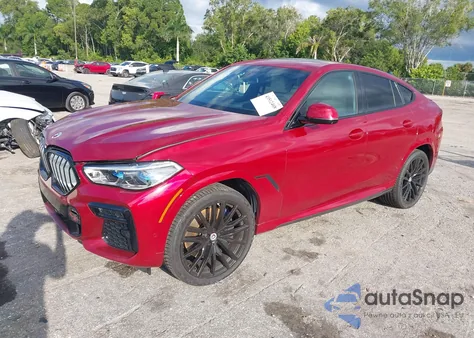2022 BMW X6 M50I из США, поврежденный, VIN 5UXCY8C03N9M89298